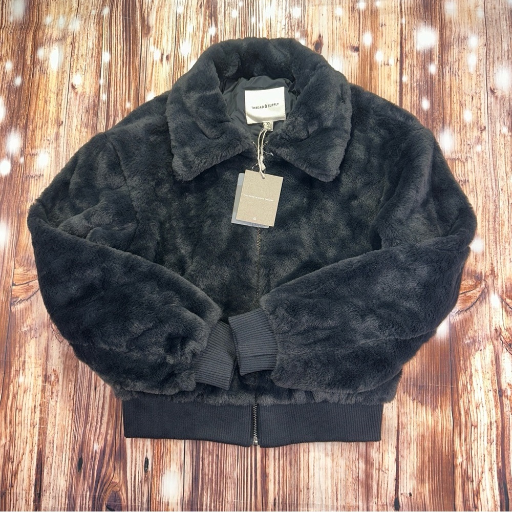 NWT Tread & Supply Teddy  Jacket Size XS